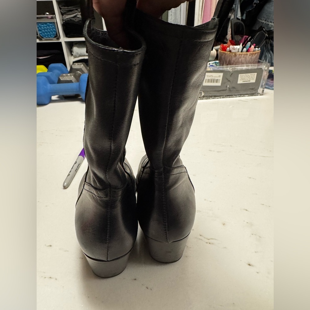 STAUD JUNE BOOTS BLACK LEATHER SIZE 39 🖤 - Picture 9 of 12